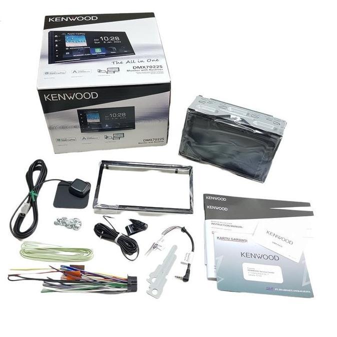 Head Unit Double Din 7 inch KENWOOD DMX 7022 S Bluetooth Apple Carplay Android Auto Wired