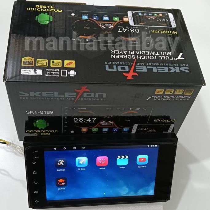 Headunit Android Double Din 7 inch Skeleton Plug and Play Innova Lama
