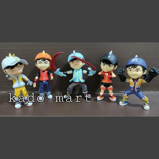 boboiboy supra solar tanah blaze set isi 5 pcs action figure