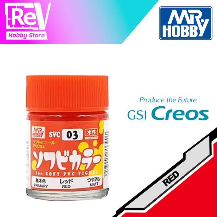 MR COLOR SOFUBI PRIMARY RED COLOR FOR SOFT PVC VINYL FIGURES