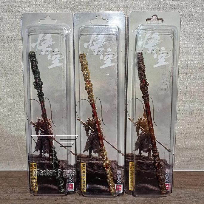 Black Myth Sun Wukong TOYA SAKTI TONGKAT GOKONG Pajangan Aksesoris 22 CM