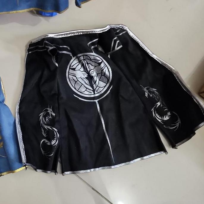 Jubah/Cape Aksesoris untuk Moshow Toys Date Masamune (warna biru)