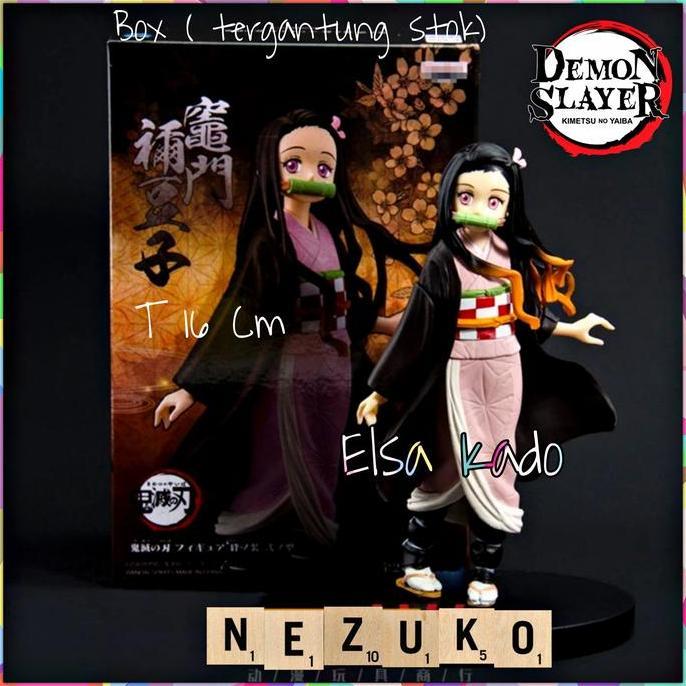 Action Figure Nezuko Kamado Kimetsu No Yaiba Box