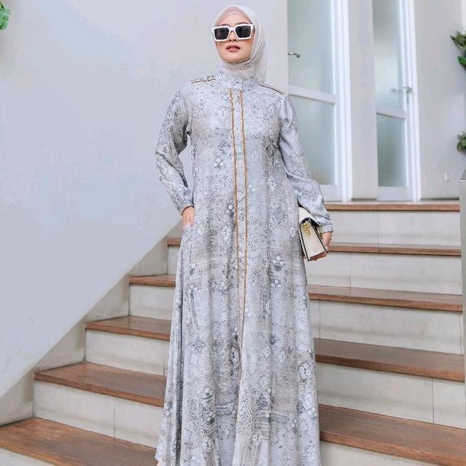 gamis Darby all new.bahan England original lis tangan dan Tengah Terlaris