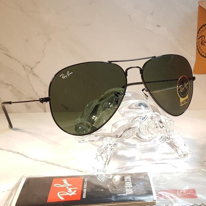 SUNGLASSES Original RayBan Aviator RB3025 Made In Italy Terlaris
