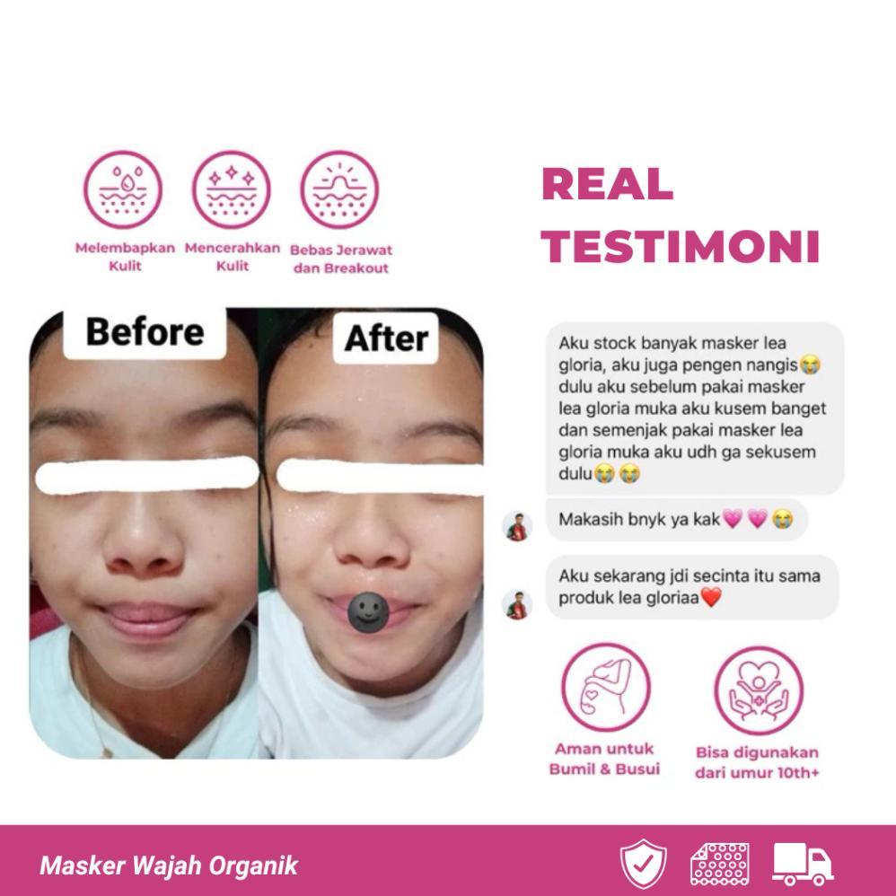 Sangkarashop - Masker Wajah Mencerahkan Dan Glowing By Lea Gloria Rf-45