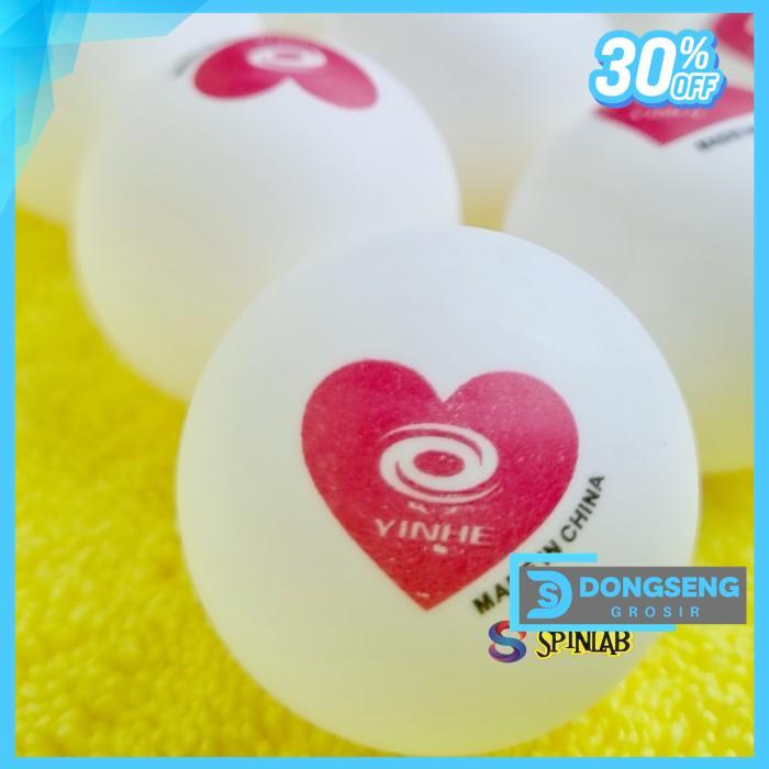 50 PCS BOLA PINGPONG TENIS MEJA YINHE LOVE RED KUALITAS TERBAIK