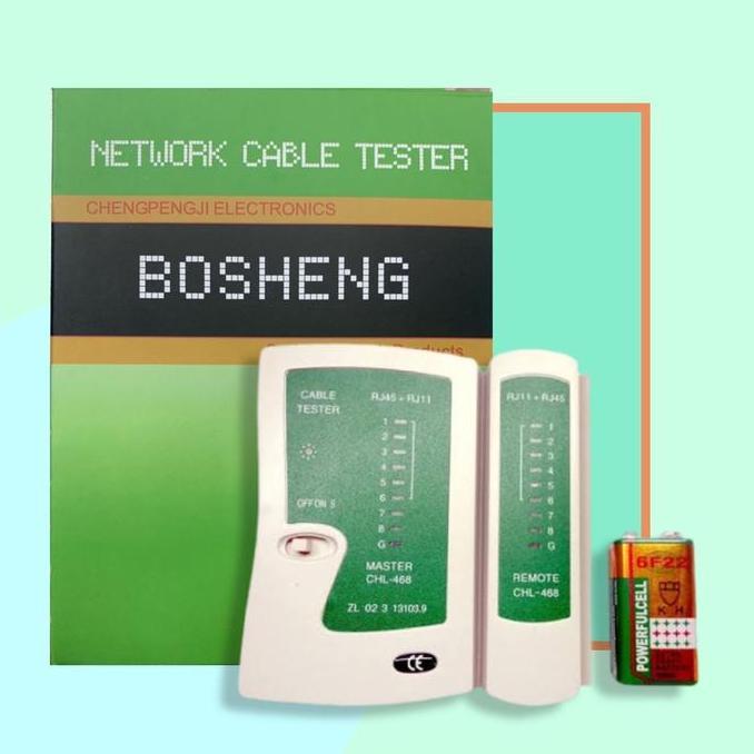 lan tester bonus baterai 9v BARU