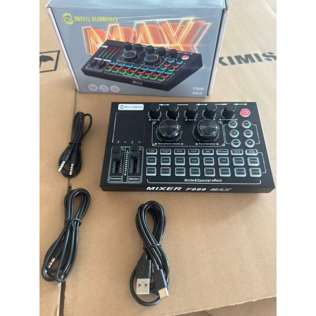 Mixer Audio F999 Max | Soundcard F999 Max