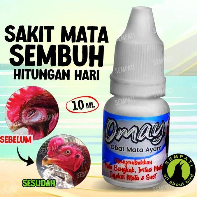 SEMPATI Omay Obat Sakit Mata Ayam 10ml Obat Tetes Mata Ayam Jago Laga Aduan Petarung Jantan Bangkok 