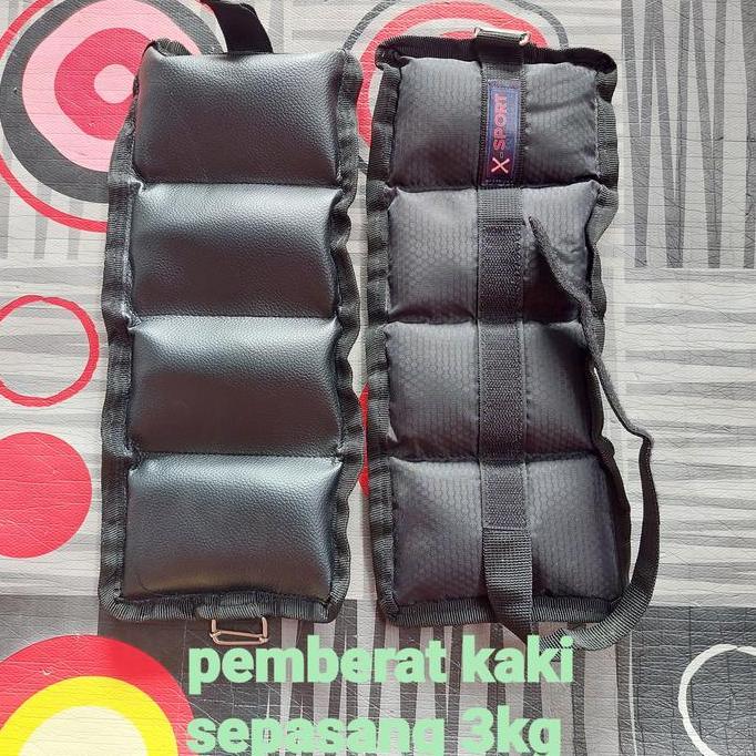 Pemberat kaki 3kg bendel kaki fitness Penguat otot kaki beban olahraga CO