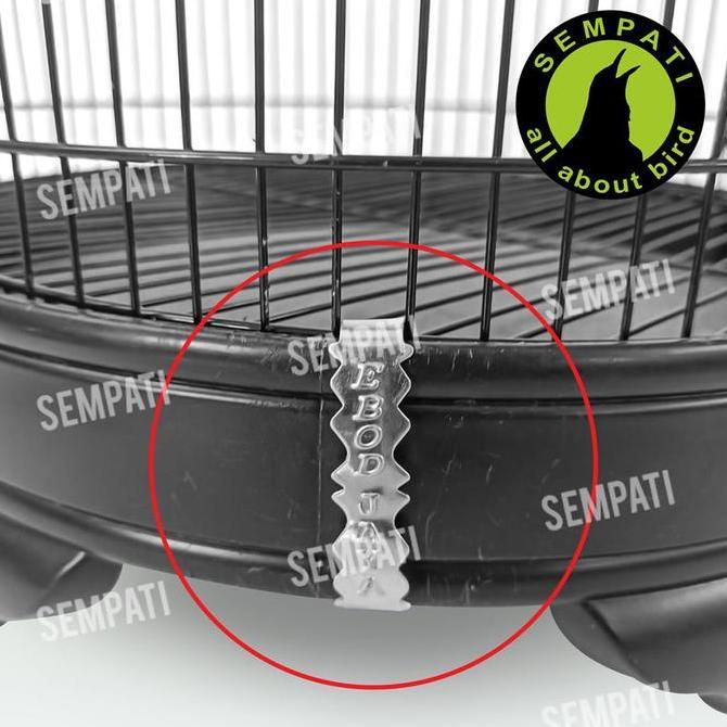 SEMPATI Klem Tebok Sangkar Lovebird Murai Ukir EB0D Jepitan Klem Tebok Kandang Burung Besi Pengait P