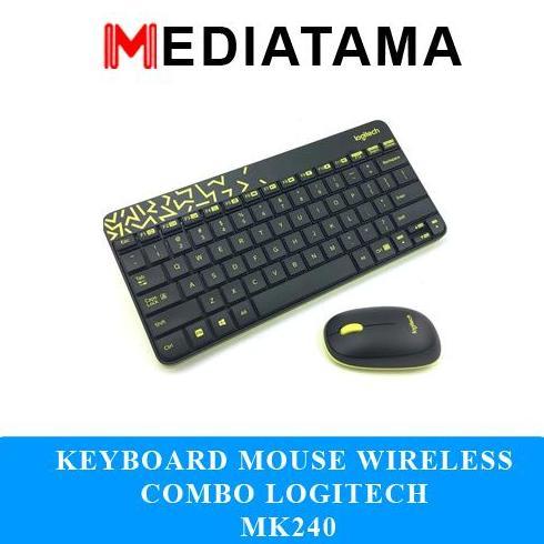 KEYBOARD MOUSE WIRELESS COMBO LOGITECH MK240 MK 240
