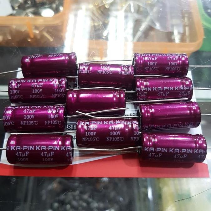 Update 47uf 100v non polar/ kapasitor 47-100v nonpolar pcmpu55 Kualitas Baik