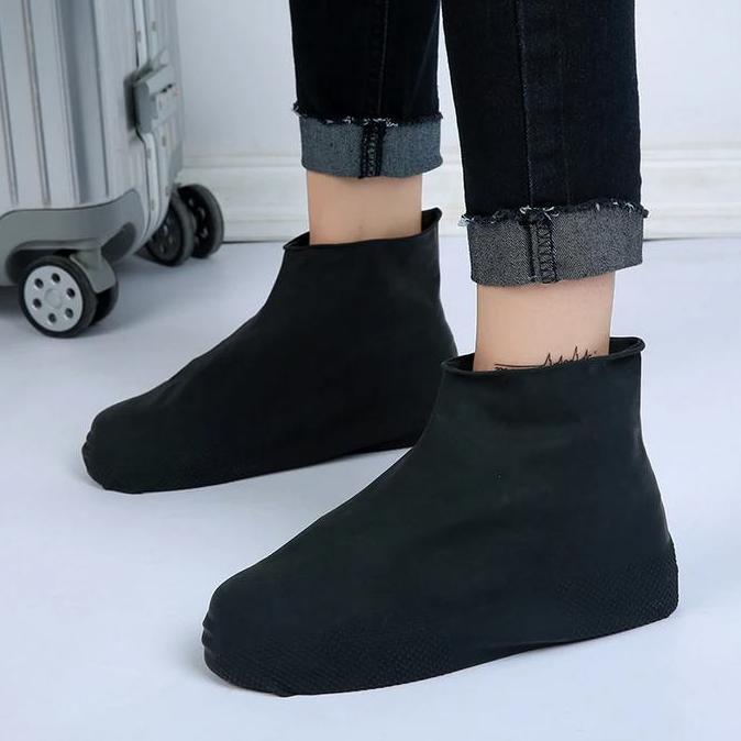 DR106 - Jas Hujan Sepatu Waterproof 34-40/41-47 Shoes Cover Latex Non Slip Anti Air