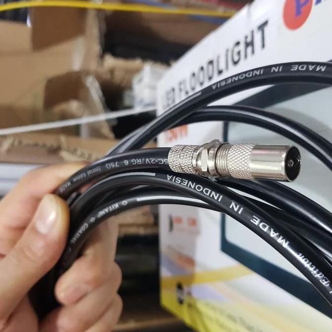 DB133 >> Kabel Antena TV Jack Male to Male Kitani Coaxial Cable 5c RG6 10Meter