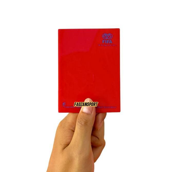 Satu Paket Kartu Wasit Merah Kuning & Koin Untuk Olahraga Sepak Ball  Bola Futsal Bola Voly Akrilik 