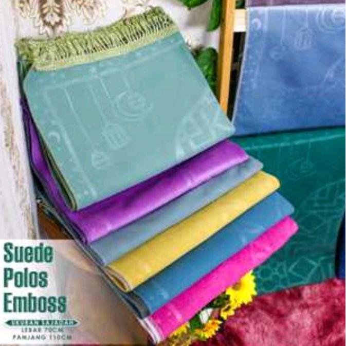 Isi (20Pcs) Sajadah Suede Halus High Quality Warna Sofr 70110Cm/Sajadah Suede Arbain