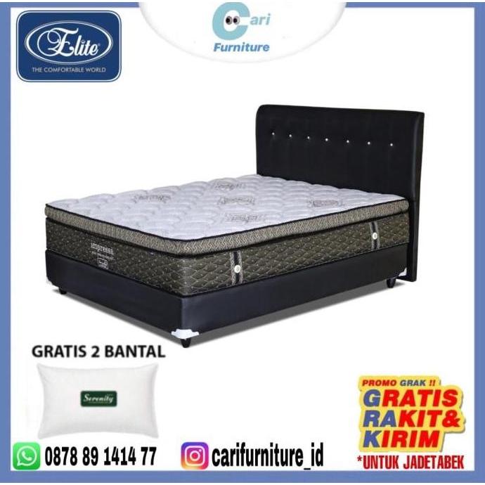 Spring bed Impressa Pocket Latex 140x200 (Full set) Elite Serenity