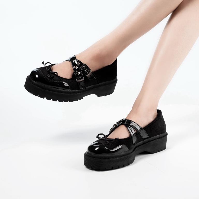 CEKHAS - Jisoo Black Shoes Wanita GIRL CRUSH Collection