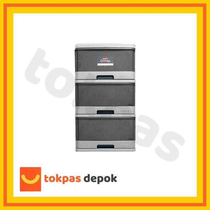 Lemari Pakaian Anak Lemari Mini Plastik PortbaleLemari Laci Plastik Lion Star Susun 3 Excel Containe