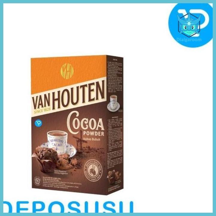 ( COKLAT ) VAN HOUTEN DRINKING CHOCOLATE OPTIMUM COCOA POWDER COKLAT BUBUK BAHAN KUE  COKLAT BUBUK M
