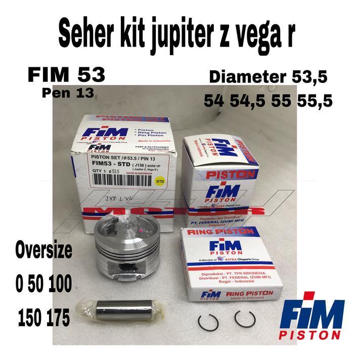 seher kit piston jupiter z vega r fim53 pen13 diameter53.5-55.5 os 0