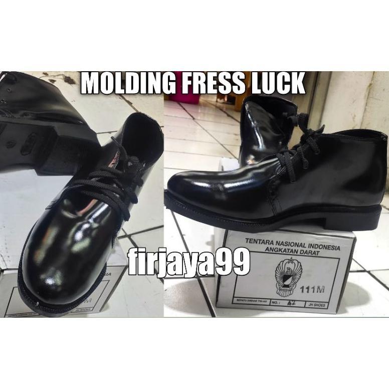 sepatu pdh tni ad luck molding/tni/polri/satpam dll