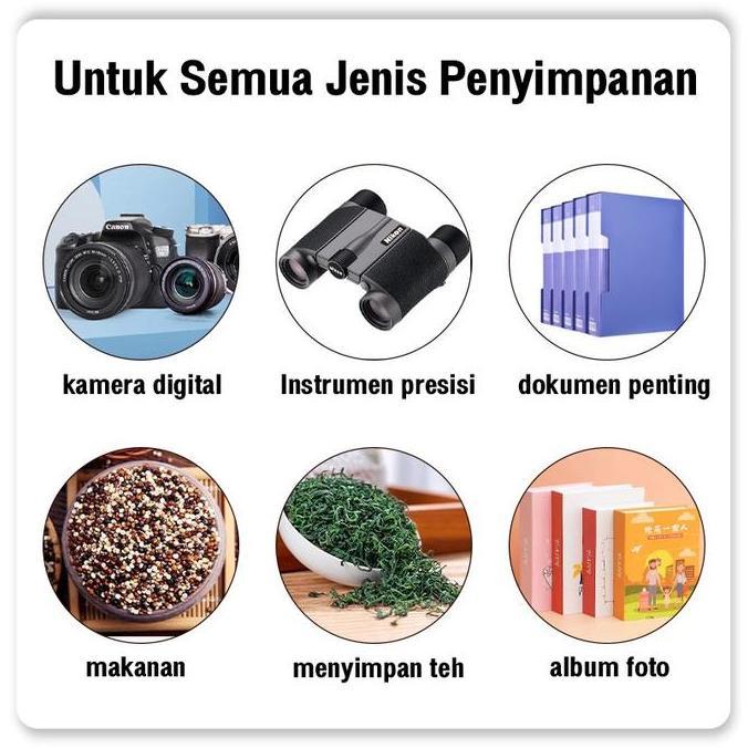 dry box Kotak Tahan Lembab Kamera Digital Dry Box Kamera 3 in 1 Set Free Silica Gel dan higrometer k