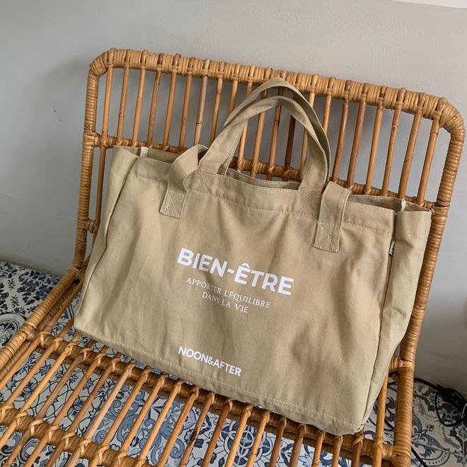 N&A - Bien-tre Tote Bag - Tote Bag Kanvas