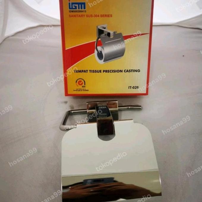 Tempat Tissue Toilet Stainless Sus 304 Igm