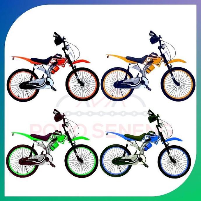 Terbaru Sepeda Bmx Trail Generation Ge-8988 Ukuran 12/16/18/20 Inch Sepeda Anak Cowok Bersepeda Olah