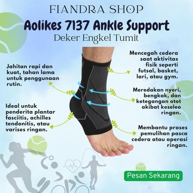 Ankle Support Ankle brace Alat Terapi deker engkel Tumit kaki ORIGINAL [terbaik]