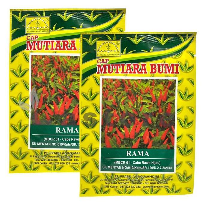 Benih Cabe Rawit Hijau RAMA Isi 10 gram Cap Mutiara Bumi Merah