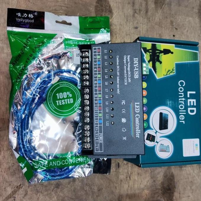 LED Controller 12 Channel DIY USB Programmable