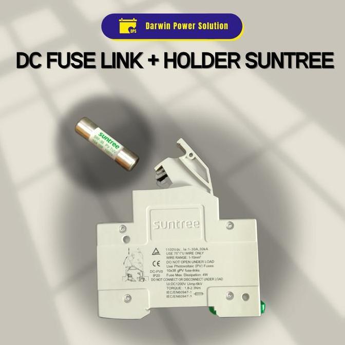 DC FUSE HOLDER + FUSE LINK SET SEKRING DC FUSE 1 SET - SUNTREE 15A