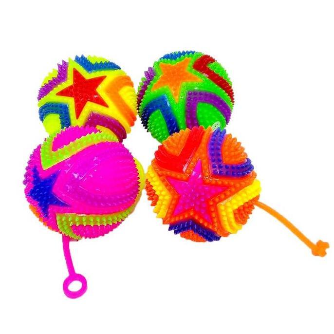 Yoyo Bola Toet Toet Nyala Lampu LED Mainan Anak dan Bayi