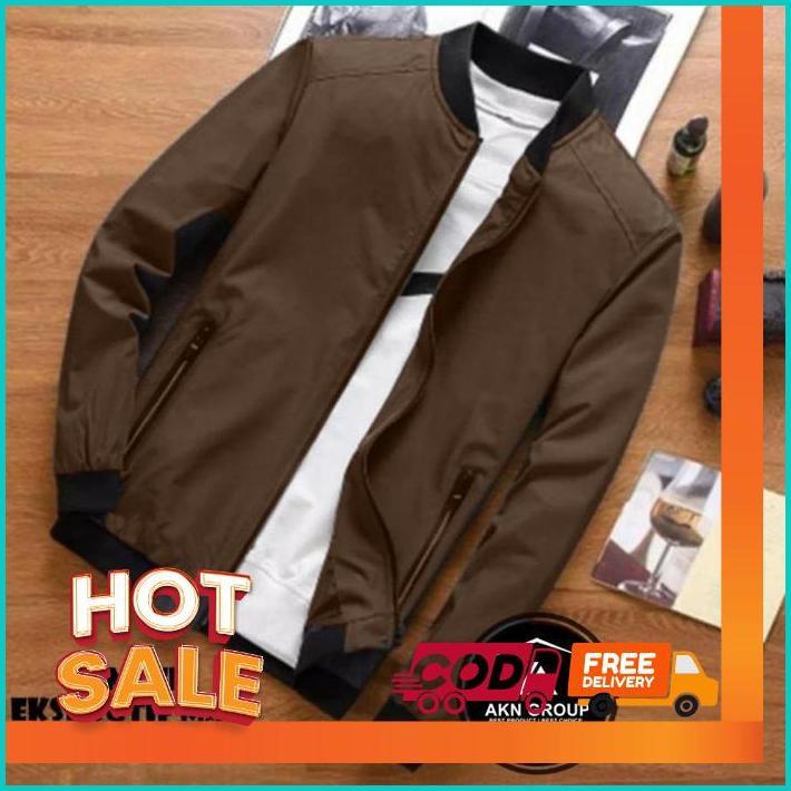 Turun Harga  Jaket Bomber Pria Man Jacket || Jaket Bomber Cowok Eksekutif Man || Jaket Bomber Polos 