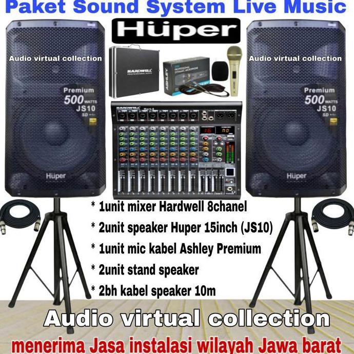 Paket Sound System HUPER 15inch JS10 ( TOP II ) Original