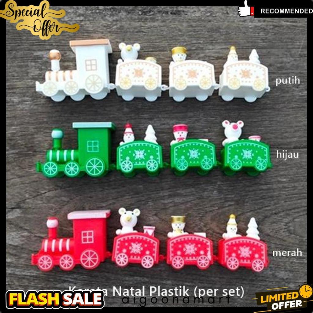 Diskon Up To 70% Natl-400 : Mainan Kereta Natal Plastik / Hiasan Lonceng Natal Plastik / Hiasan Poho