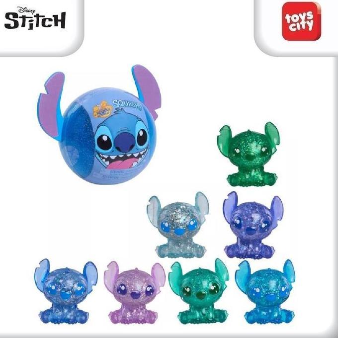 Lilo & Stitch Disney Squish-A-Stitch Capsule Figures Mainan Squishy Figur