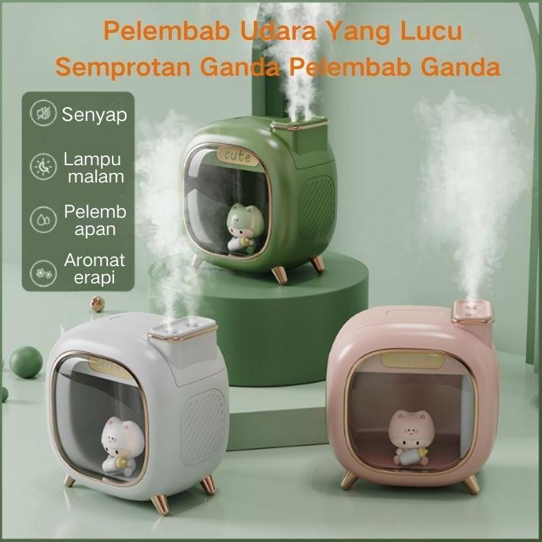 Pelembab Udara 500ml  Diffuser Minyak Esensial Kelembaban Udara Diffuser Aromaterapi Pelembab Udara 