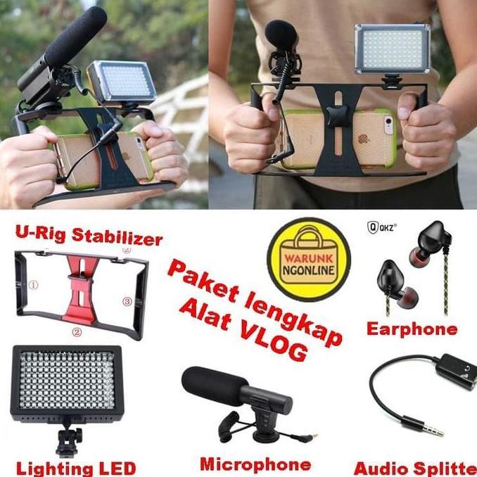 RURI PAKET Alat VLOG - YOUTUBER - VLOGGER - VIDEOGRAFI - REKAMAN Video