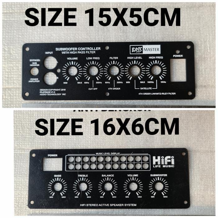 papan panel speaker aktif aktive active knop potensio power besi bagus