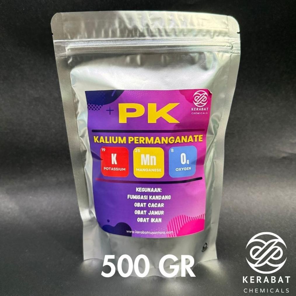 500 Gram Serbuk PK Kalium Permanganat Obat Cacar Kulit dan Fumigasi Kandang