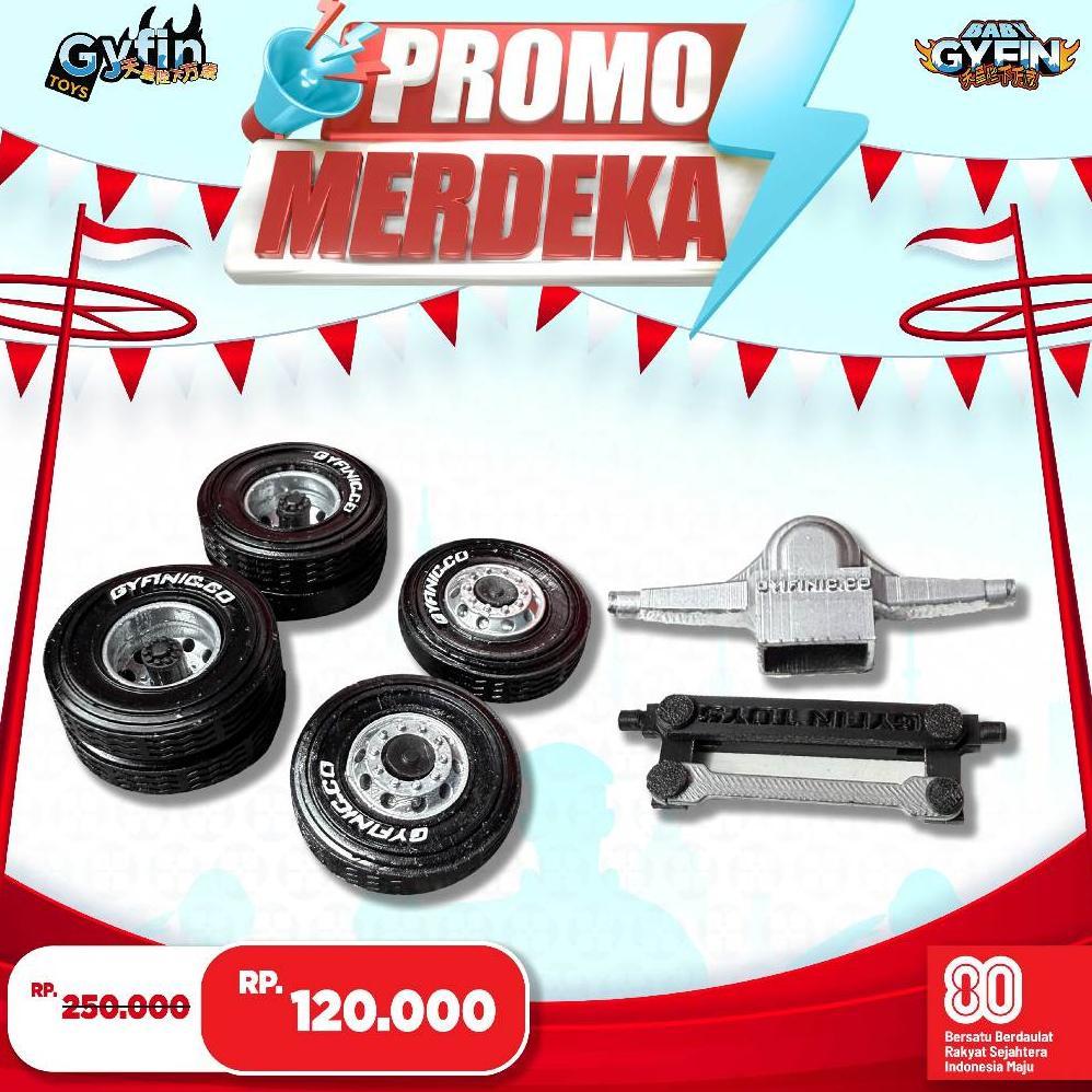 BAN SET TIEROD DAN GARDAN BELAKANG GYFNIC.CO BUS MINIATUR TIPE 36 SCALE 1:35 S DIECAST GYFIN.TOYS