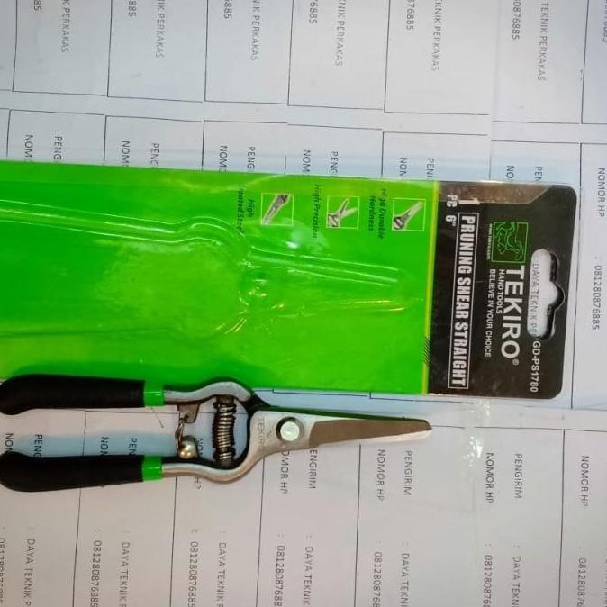 dt TEKIRO - GUNTING DAHAN LURUS 6" TEKIRO - GUNTING BONGSAI - GUNTING