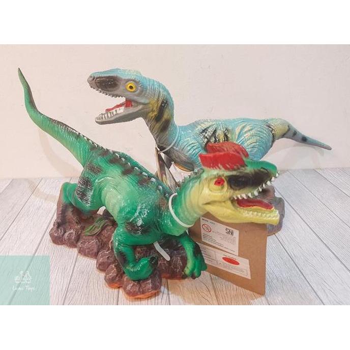 Mainan Anak Figur Dinosaurus TREX Karet Suara Dinosaur Pajangan 1081