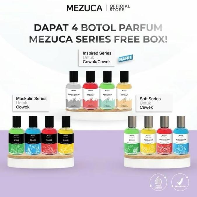 New- DAPAT 4 Parfum Mezuca series Eau De toilette 35mL FREE BOX