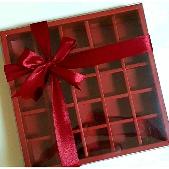 New- Box Mika Sekat 25 Nastar Coklat Brownies Dus Packaging Kemasan